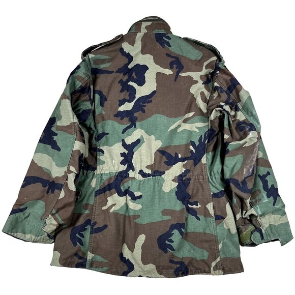 Vintage 90s Military US Army Camo Cold Weather Field Coat Size Small - Picture 2 of 9